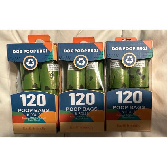 3 Pack of 8 Roll Bundle Dog Poop Bags - Picture 2 of 10